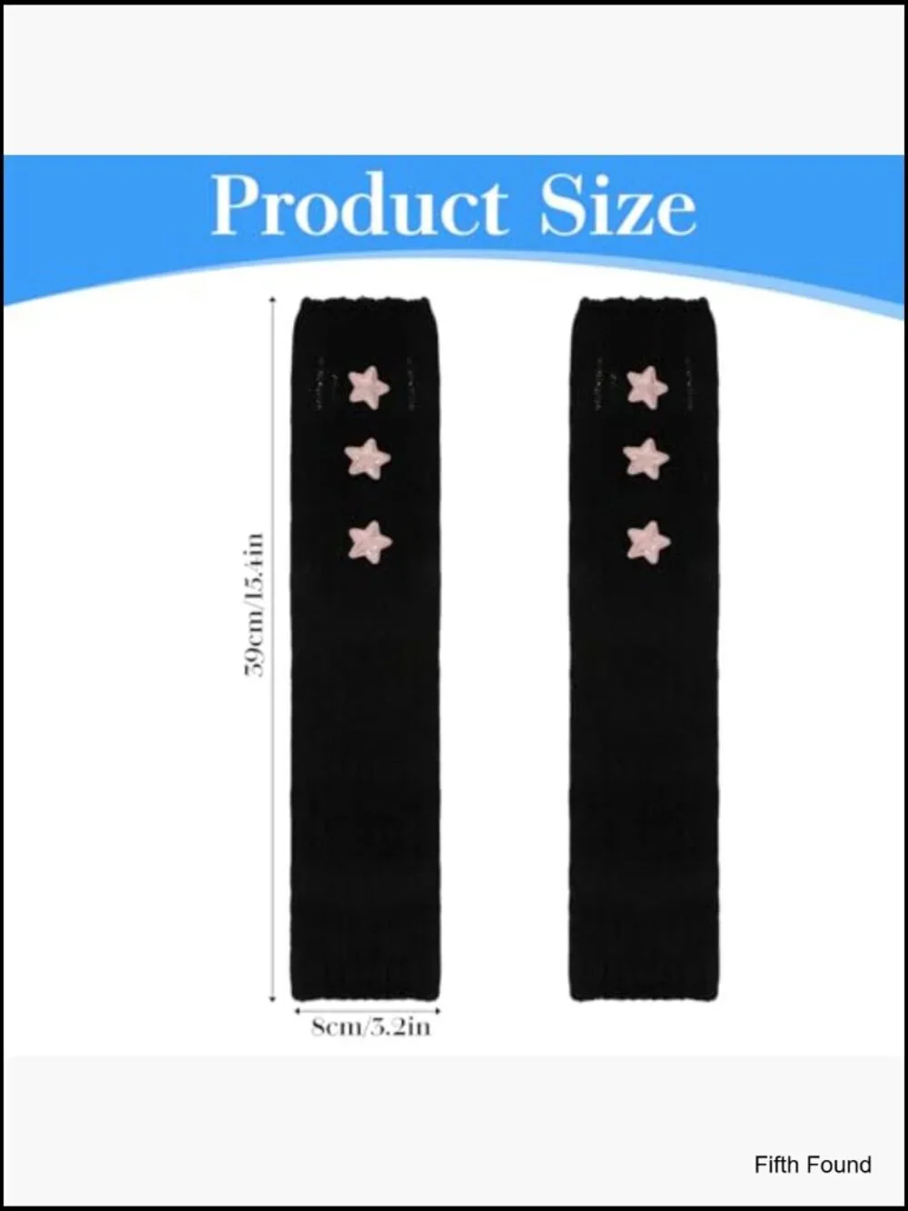 Knitted Star Arm Warmers Fingerless Gloves Cute Half Finger Teens Women